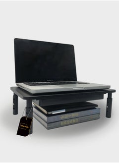 Sharpdo Metal Monitor Stand with Storage Drawer for Computer/Laptop/Printer/Notebook for Home and Office Black  - Image 2