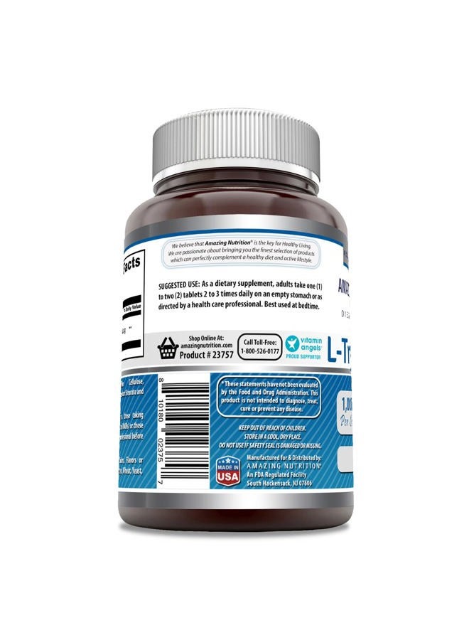 Amazing Nutrition Amazing Formulas L-Tryptophan 1000mg 60 Tablets Supplement | Non-GMO | Gluten Free | Made in USA - Image 2