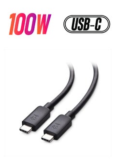 USB C to USB C Monitor Cable 6 ft / 1.8m with 4K 60Hz Video Resolution, 100W Power Delivery, and 5Gbps USB-C 3.1 Gen 1 Data Transfer