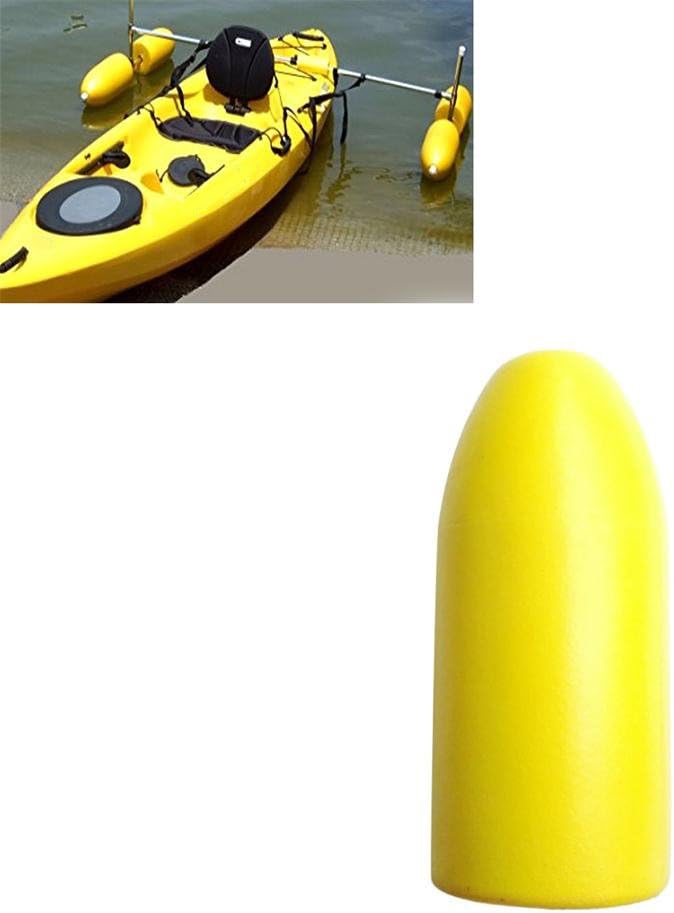 klarako Set 4 Yellow Outrigger Stabilizer Water Buoy Float for Kayak Canoe Boating - Image 3