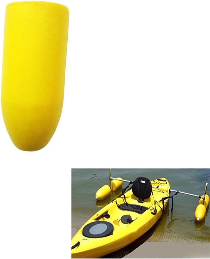 klarako Set 4 Yellow Outrigger Stabilizer Water Buoy Float for Kayak Canoe Boating - Image 2