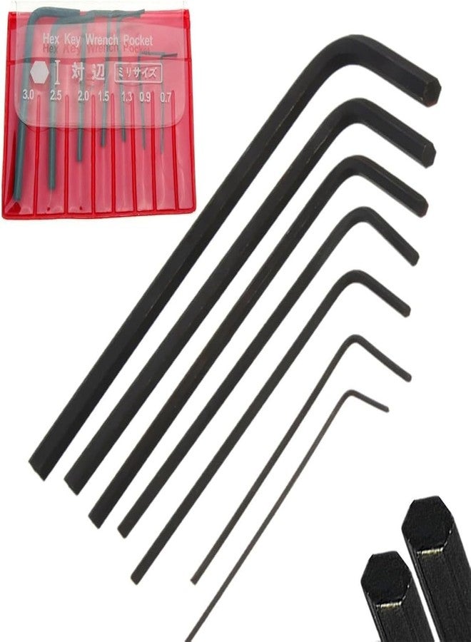 Rosojodg 6 Piece Mini Metal Micro Hexagon Wrench Sets Metric and Standard Hex Allen Key Set Wrench Screwdriver Tool Kit, Wrenches - Image 1