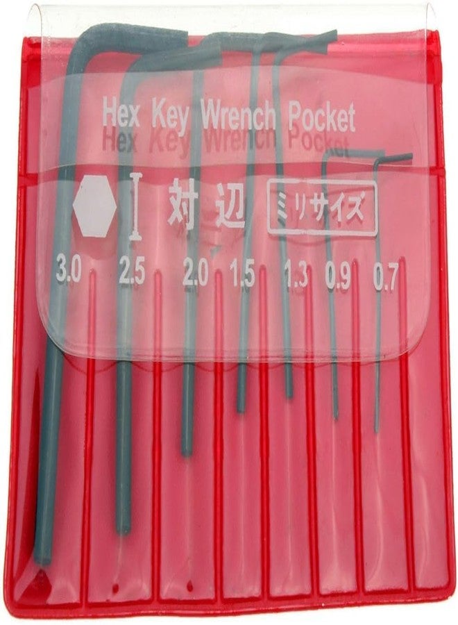 Rosojodg 6 Piece Mini Metal Micro Hexagon Wrench Sets Metric and Standard Hex Allen Key Set Wrench Screwdriver Tool Kit, Wrenches - Image 5