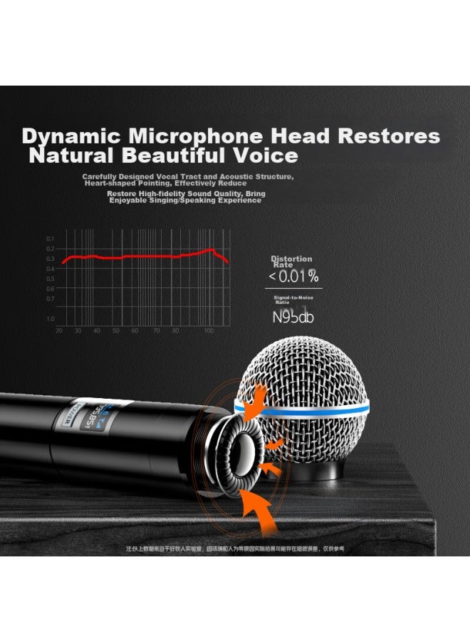 The Good Shepherd Good Shepherd Rechargeable Universal Wireless Microphone For Home Ktv, Singing, Stage Hosting, Lecturing, Meetings Professional Outdoor Karaoke, Tv Speaker, Amplifier, Fm Universal - Image 4