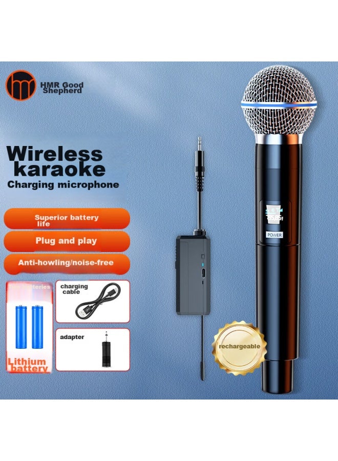 The Good Shepherd Good Shepherd Rechargeable Universal Wireless Microphone For Home Ktv, Singing, Stage Hosting, Lecturing, Meetings Professional Outdoor Karaoke, Tv Speaker, Amplifier, Fm Universal - Image 1