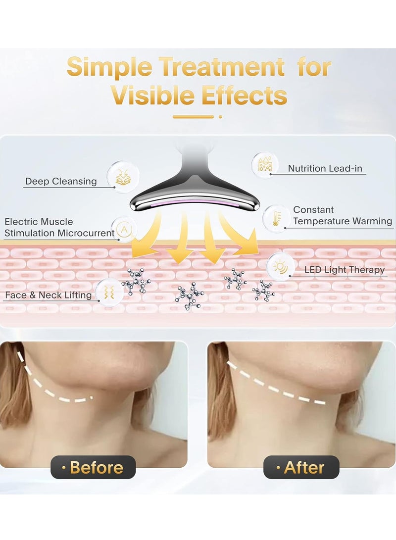 general 7-in-1 Face Neck Tightening Device, Wrinkle Removal Device, Face Neck Massager for Face Lift, Anti Aging, Black - Image 4