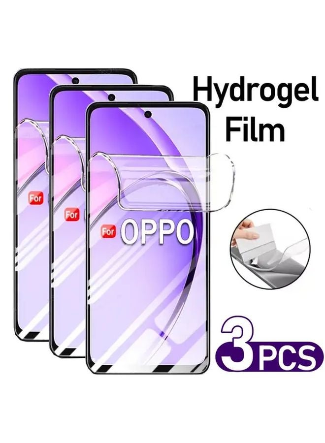 3 Pack TPU Hydrogel Screen Protector For Oppo A60 HD Anti Fingerprint Easy Clean - Image 1