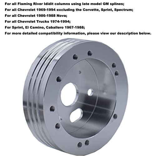 MOCW محول عجلة القيادة من MOCW 5 و 6 ثقوب متوافق مع طرازات شيفروليه GM، شيفي، فلامينغ ريفر، إيديديت - Image 4
