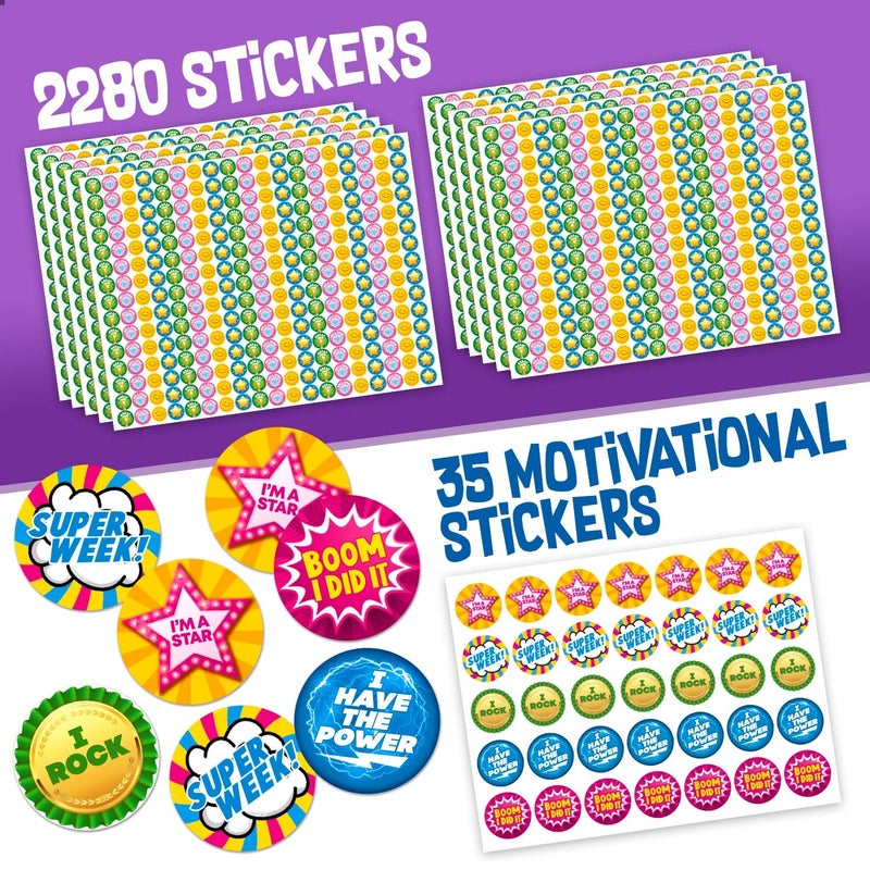 Learn & Climb Behavior Reward Chart System - Pad with 26 Chore Charts for Kids, 2800 Stickers to Motivate Responsibility & Good Habits - Image 4