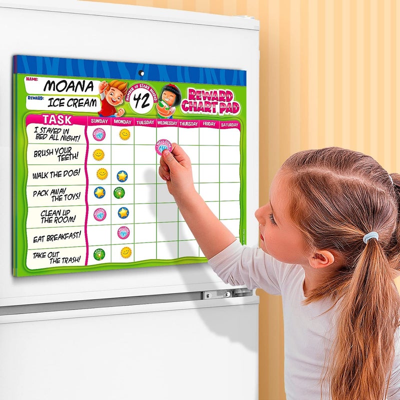 Learn & Climb Behavior Reward Chart System - Pad with 26 Chore Charts for Kids, 2800 Stickers to Motivate Responsibility & Good Habits - Image 5