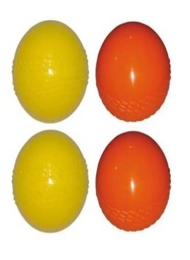 Forgesy Cricket Wind Ball Pack of 4 (Multicolor) Cricket Rubber Ball - Image 1