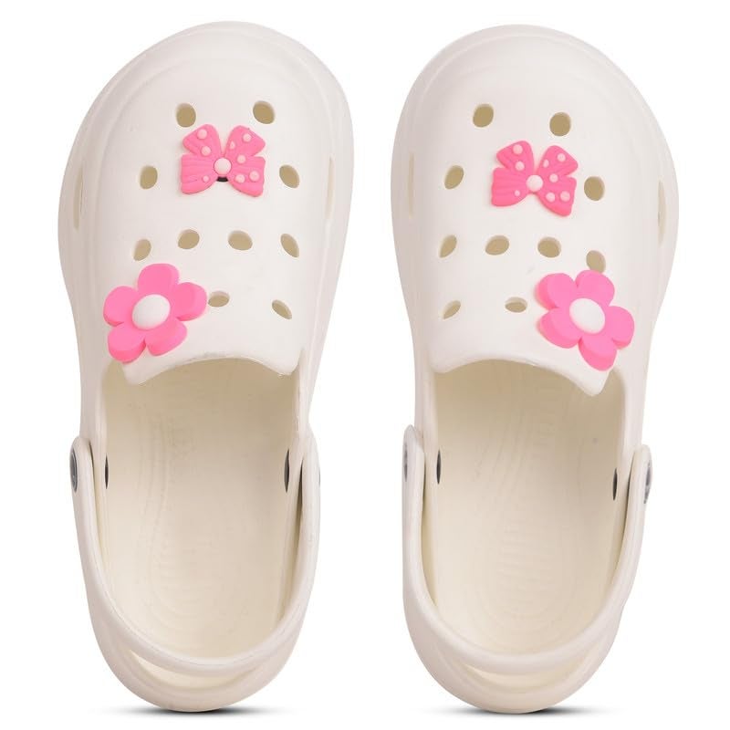 Action Women's Premium Extra Comfortable Clogs-ONTC-18 White-4 - Image 3
