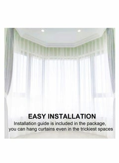 Y&D Flexible Bendable Curtain Track, Curved Ceiling Track for Curtains, Room Dividing System (10ft)  - Image 2