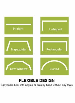Y&D Flexible Bendable Curtain Track, Curved Ceiling Track for Curtains, Room Dividing System (10ft)  - Image 5
