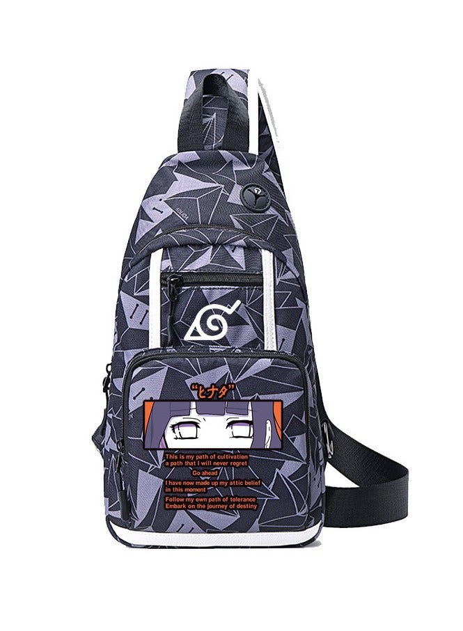 Naruto Cartoon Anime Joint Single Shoulder Bag Men's Small Backpack Student Messenger Bag Chest Bag 