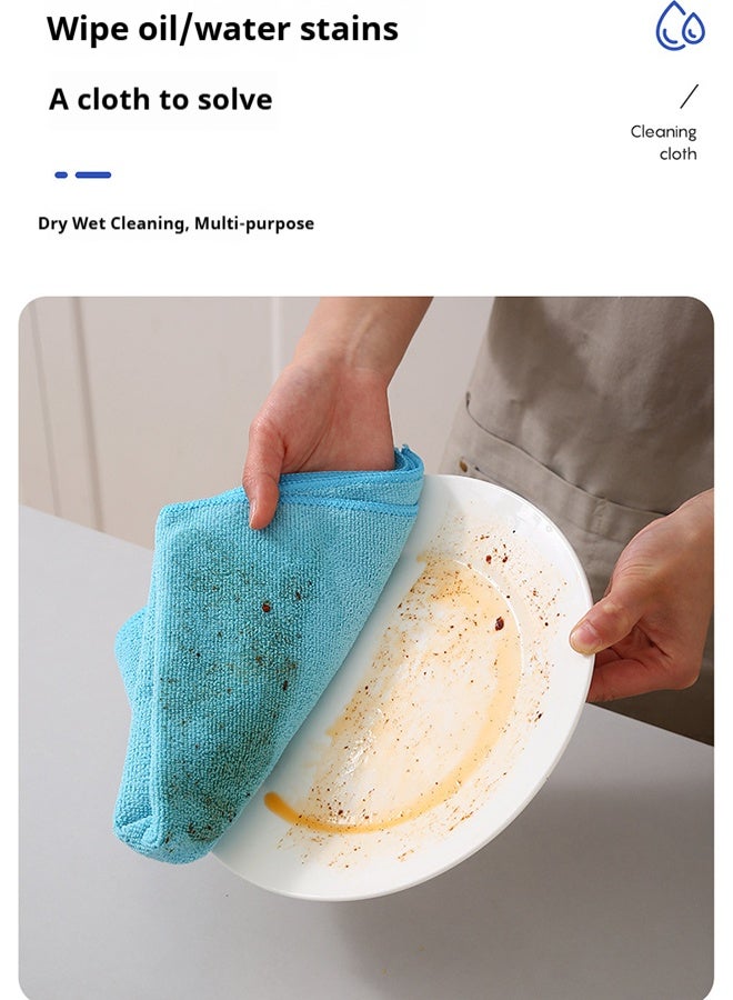 7 Pieces Of Microfiber Cloths Absorbent, Hygienic, Multifunctional And Durable Kitchen Dishwashing Cloths, Household Table And Car Washing Cloths, Washable (30x30cm) Pink - Image 4