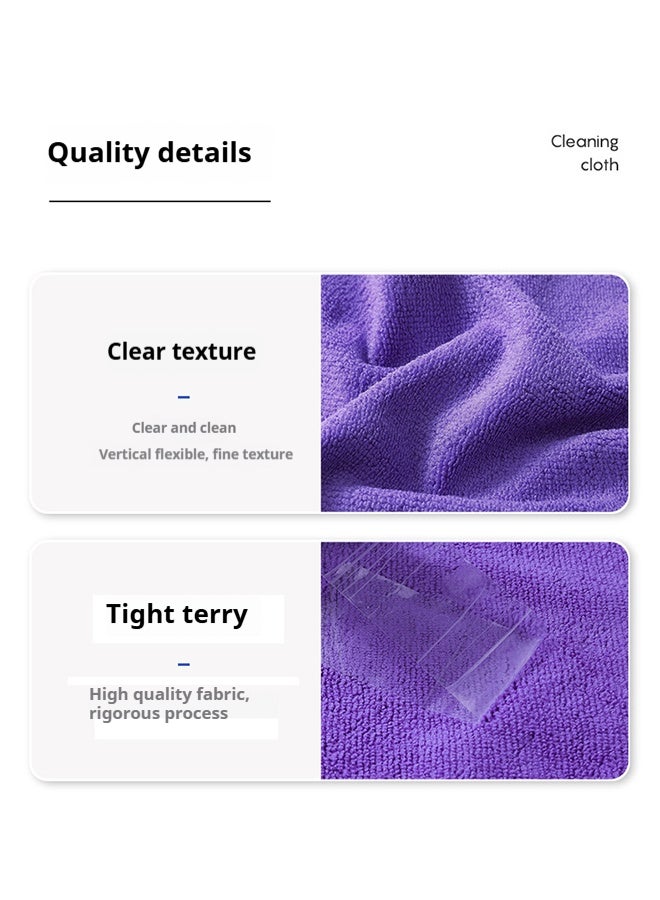 7 Pieces Of Microfiber Cloths Absorbent, Hygienic, Multifunctional And Durable Kitchen Dishwashing Cloths, Household Table And Car Washing Cloths, Washable (30x30cm) Pink - Image 5