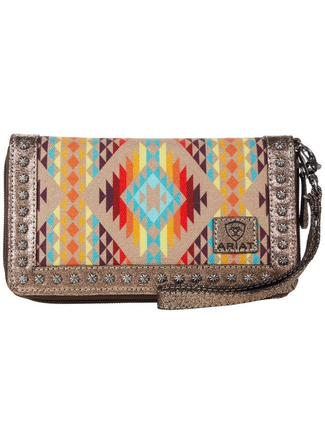 ARIAT Southwestern Cruiser Clutch Orange One Size