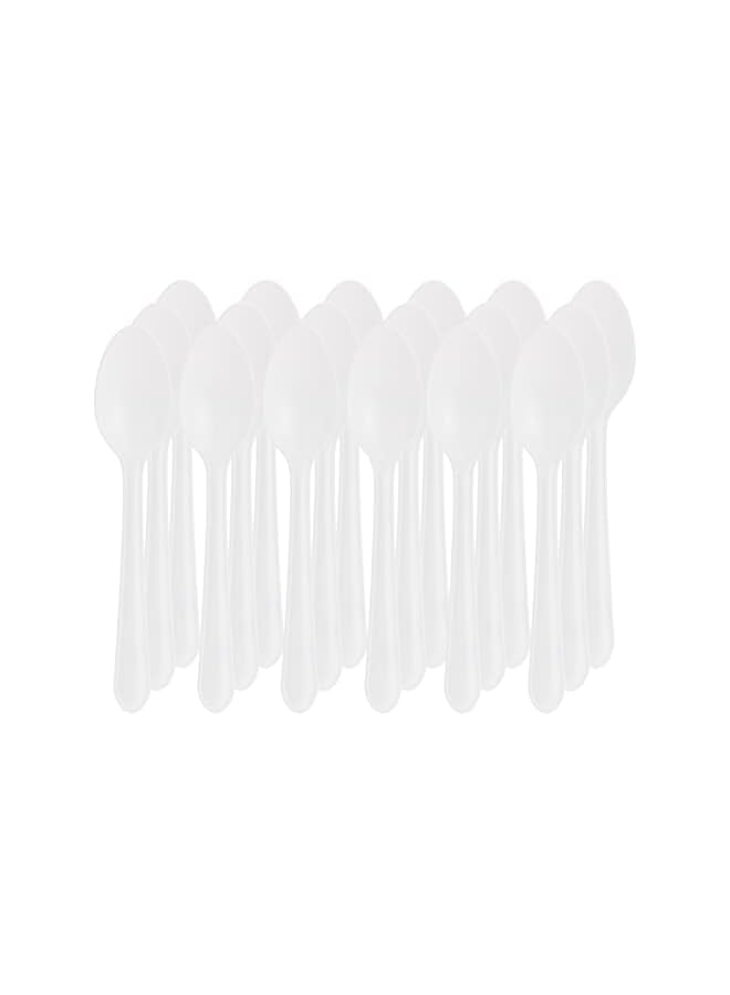 Raxoom Biodegradable disposable Spoon - Ideal for Eating Salad, Dessert, Appetizer, Fruit Chinese Food & more| Handwash-Safe|Dinner Spoon,Table Family, Hotels, (Pack of 18) - Image 2