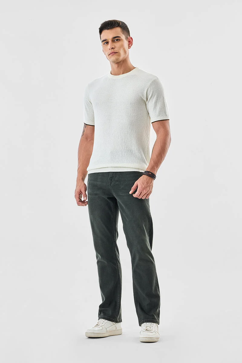 SNITCH Stretch Straight Fit Washed Jeans