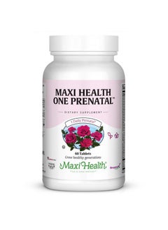 Maxi Health One Prenatal - Womens Prenatal Vitamins with Iron - Enhanced Absorption & Bioavailability - Daily Multivitamin for Women - Multi Vitamin & Mineral Supplement for Adults - 60 Capsules - pzsku/Z2C752E07D8E64F3E9C55Z/45/_/1739864000/b4e98a80-5d39-45ba-be2e-0512de233112