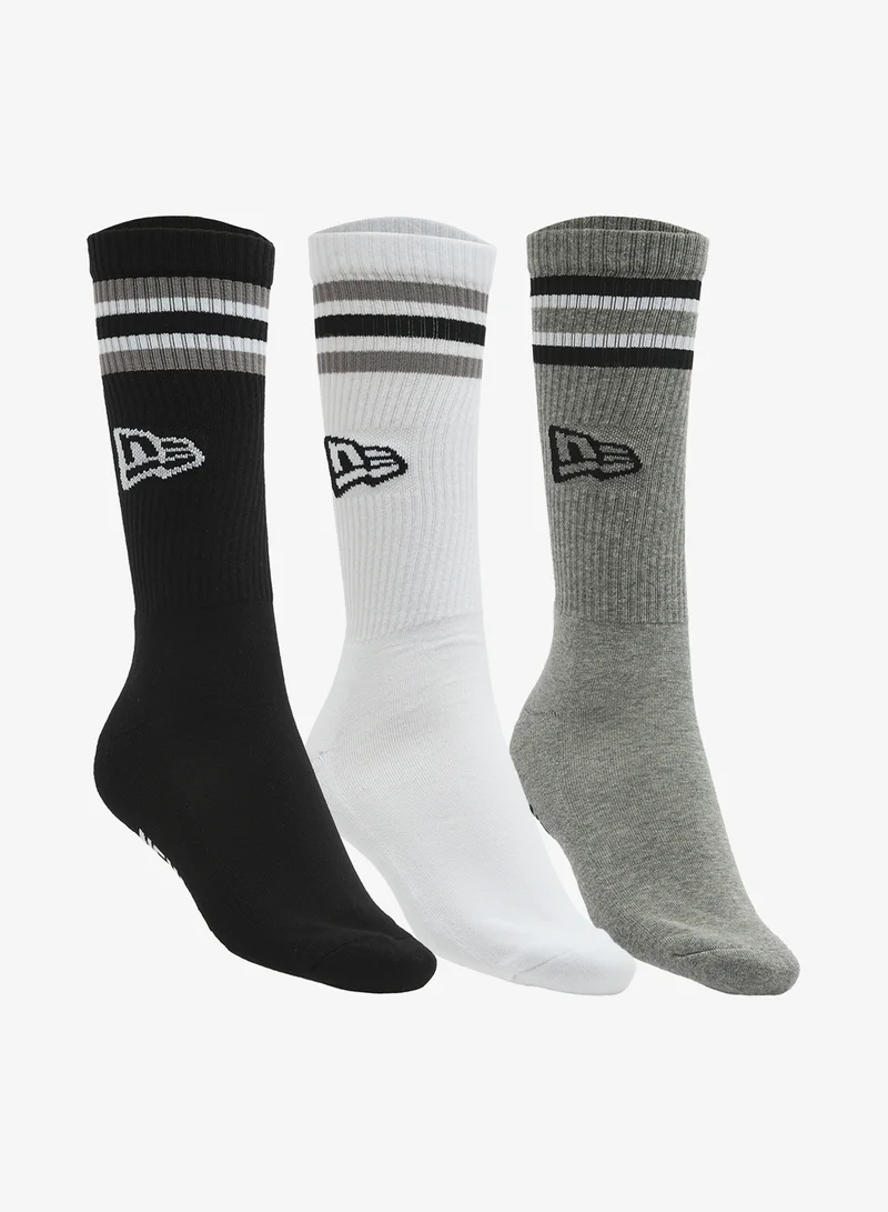 Retro Stripe Crew Socks