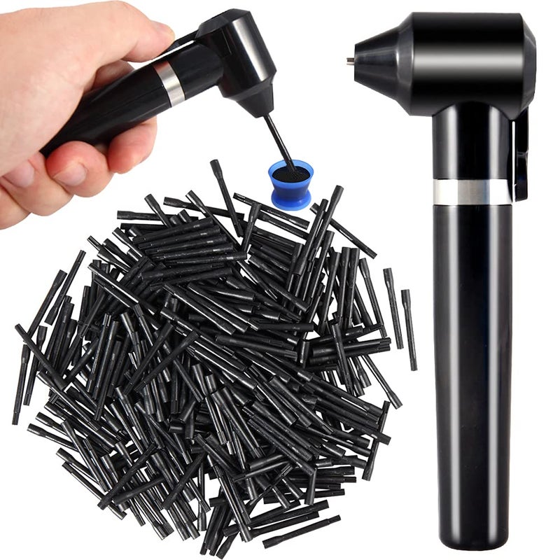 Bysiter Ink Mixer Tattoo Pigment Mixer Machine with 100Pcs Mixing Sticks Eyebrow Color Makeup Tattoo Ink Pigment Black Electric Agitator Machine for Microblading Tattooing Supplies Tattoo Supply Tool - Image 1