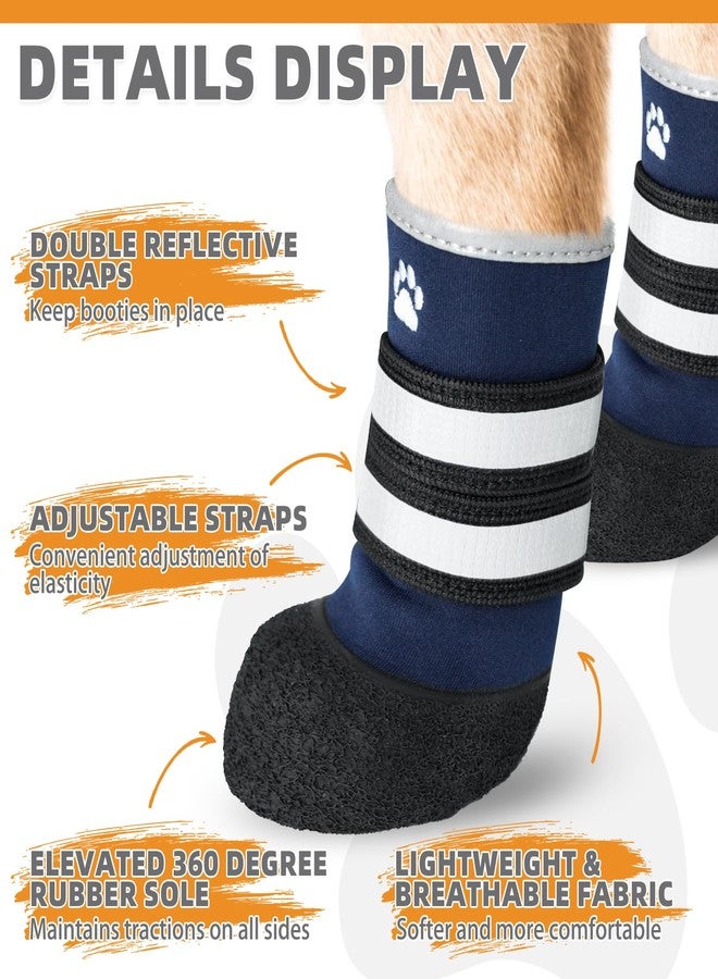 كولتيل أحذية كولتايل للكلاب للأرصفة الساخنة، أحذية صيفية للكلاب الصغيرة والمتوسطة والكبيرة، أحذية مقاومة للماء ومضادة للانزلاق للكلاب، وواقيات لأقدام الكلاب للأرضيات الخشبية، أحذية مائية داخلية وخارجية، أسود - Image 3