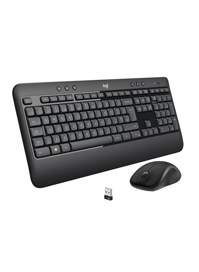 Logitech MK540 Wireless Keyboard and Mouse Combo for Windows, 2.4 GHz Wireless with Unifying USB-Receiver, Wireless Mouse, Multimedia Hot Keys, 3-Year Battery Life, PC/Laptop Black - Image 1