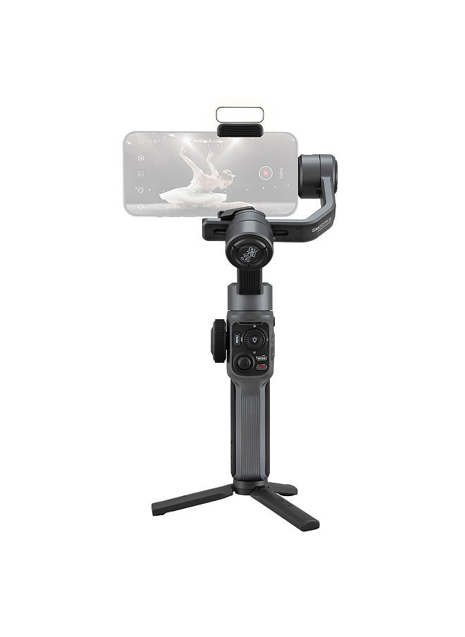 Zhiyun Smooth 5 Handheld 3-Axis Smartphone Gimbal Stabilizer Dolly Zoom Smart Tracking Timelapse Gesture Control AI Editing with Video Light Tripod Filters for Most Smartphones Live Stream Video Recording  - Image 1