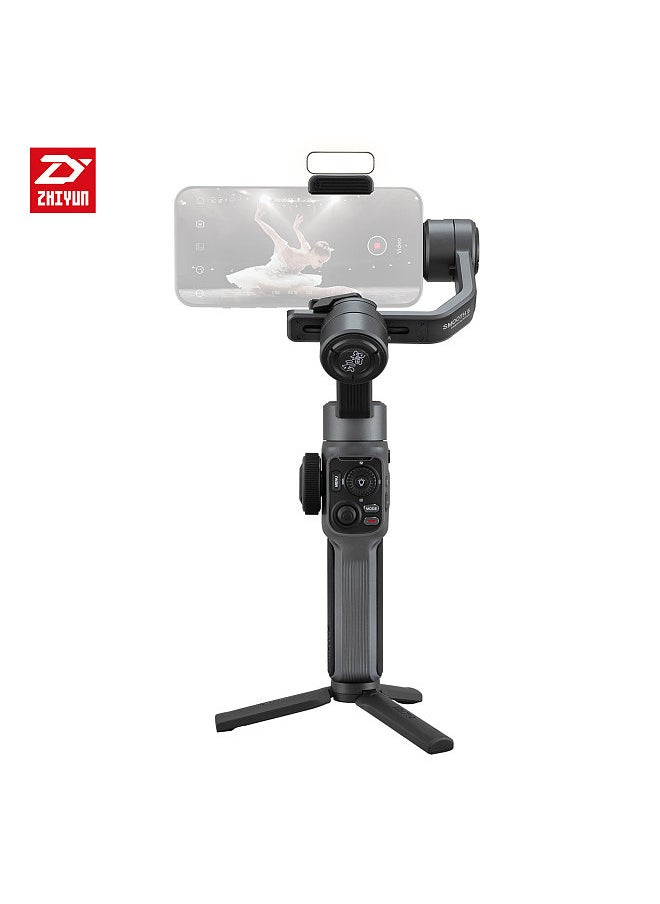 Zhiyun Smooth 5 Handheld 3-Axis Smartphone Gimbal Stabilizer Dolly Zoom Smart Tracking Timelapse Gesture Control AI Editing with Video Light Tripod Filters for Most Smartphones Live Stream Video Recording  - Image 5