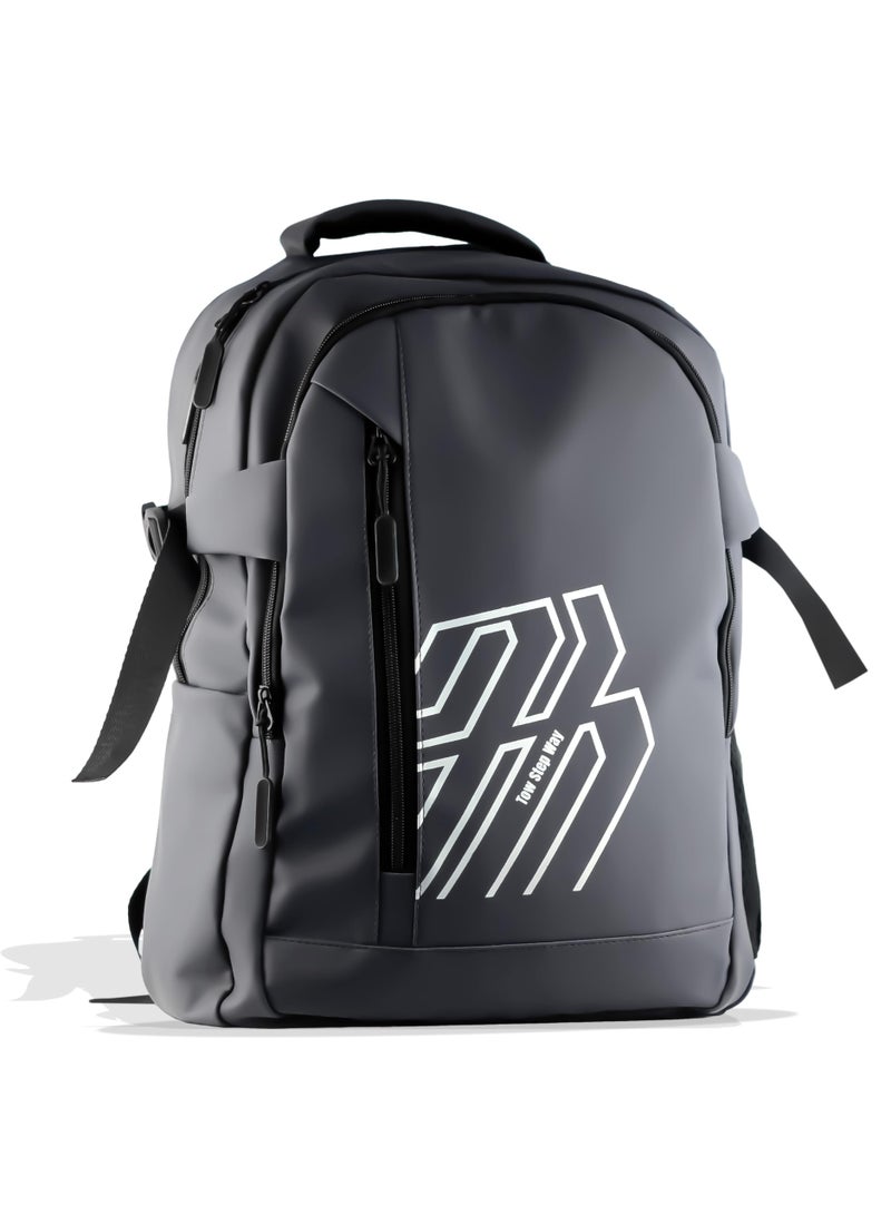 Sport Laptop Backpack 15.6 Inch – Casual & Travel Laptop Bag with USB Port, Anti-Theft Pocket, Lightweight & Waterproof Backpack for College, Work, Gym, and Daily Use (Grey)