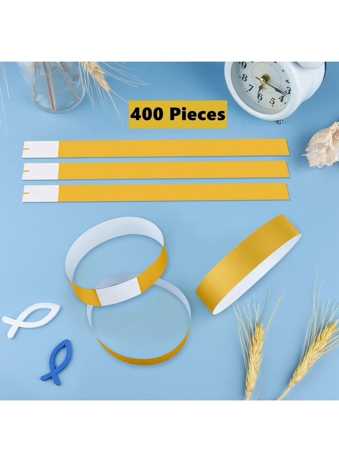 أستارون 400 قطعة من أساور المعصم الورقية الذهبية وأساور الذراع وأساور المناسبات للحفلات والنوادي والمهرجانات الموسيقية، مقاومة للماء وخفيفة الوزن - Image 3