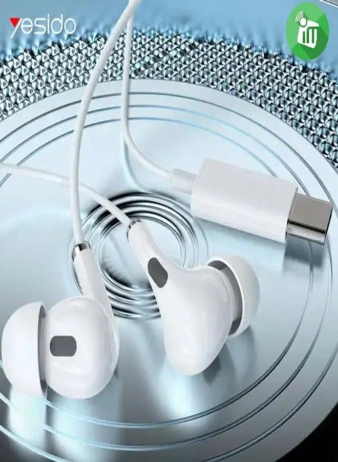 Yesido YH35 Drop Shopping Stereo Noise Cancelling Handfree Headphone Type-C Universal Earphone - Image 5