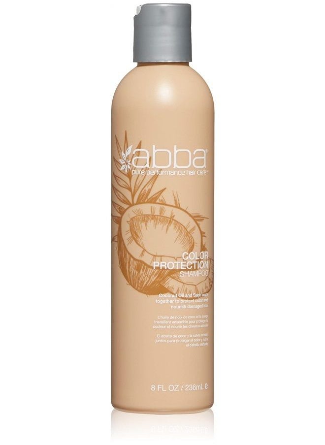 ABBA Color Protection Shampoo, Coconut Oil & Sage, 8 Fl Oz  - Image 1