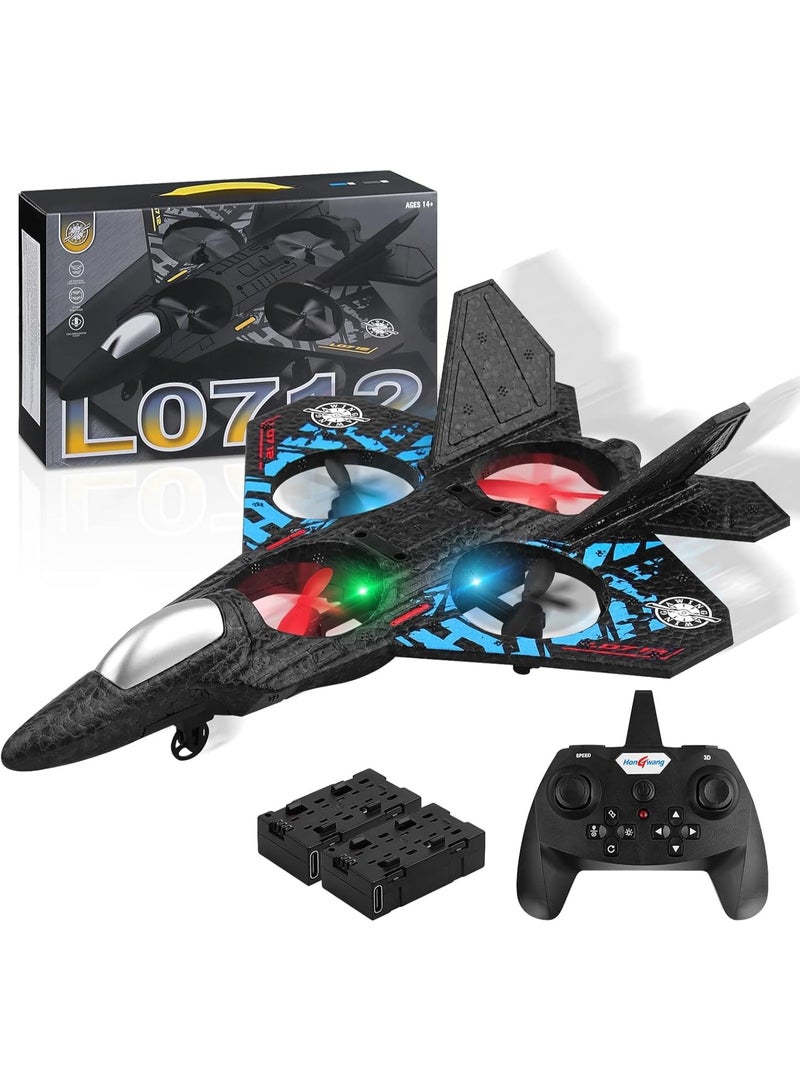 DubaiGallery RC Aeroplane 2.4GHz Remote Control L0712 Quadcopter Floating Fighter Plane – RTF Airplane Toy with Colored Lights and USB Charging, Ideal for Beginners, Kids, and Adults - Image 2