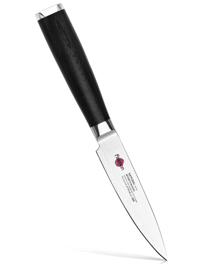 Fissman 4" Paring Knife SAMURAI MUSASHI 10cm (Steel DAMASCUS)
