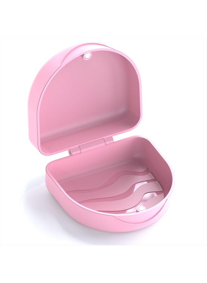 JJOVCE Orthodontic Mouthguard Case Dental Retainer Case-Pink  - Image 1