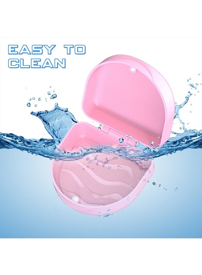 JJOVCE Orthodontic Mouthguard Case Dental Retainer Case-Pink  - Image 4
