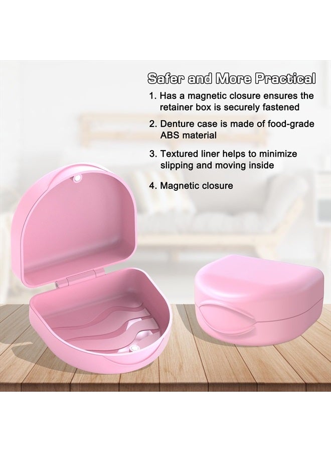 JJOVCE Orthodontic Mouthguard Case Dental Retainer Case-Pink  - Image 5