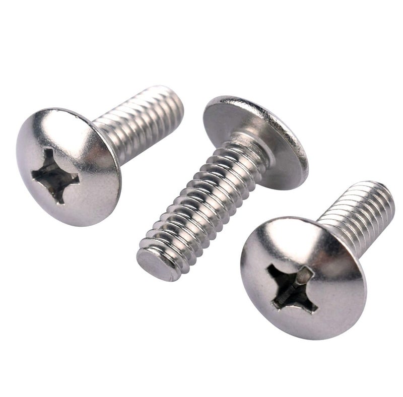 KOSJETHAS Store #6-32 x 1/2" Truss Head Phillips Machine Screws, 304 Stainless Steel 18-8, UNC Full Machine Thread, Bright Finish, Quantity 50Pcs - Image 3