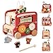 EERKEOD Wooden Activity Cubes for Toddlers Montessori Toys for Boys Girls Educational Learning Toys for Kids Wooden Toys for First Birthday Gift - Image 2