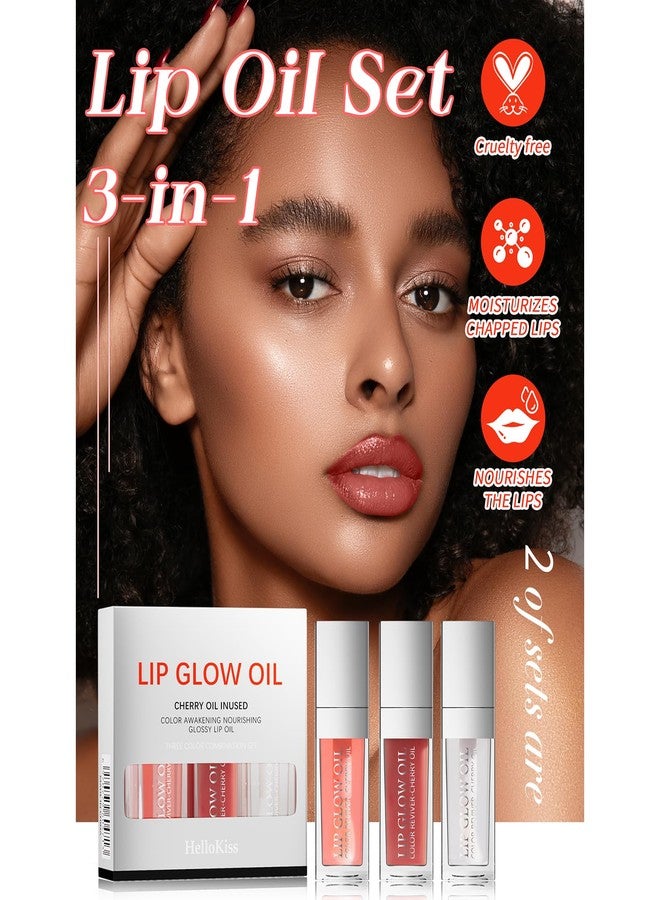 Joyeee Liquid Lip Oil Gloss, 3 Pack Moisturizing Hydrating Nourishing Long Lasting Tinted Lip Gloss Plumper Gift Box for Teens Women Wife Mum Gift Idea - Image 4