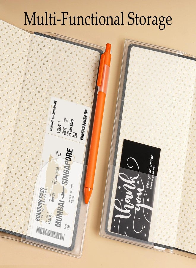SBYURE Weeks Planner Cover,Plastic Book Covers,Transparent PVC Protective Sleeve,Clear Cover for Planner 7.48 x 3.74 Inch (Clear) - Image 4