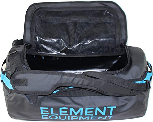 Element Equipment Trailhead Duffel Bag Shoulder Straps Waterproof Black/Blue Large - Image 3