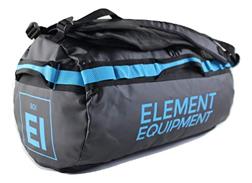 Element Equipment Trailhead Duffel Bag Shoulder Straps Waterproof Black/Blue Large - Image 1
