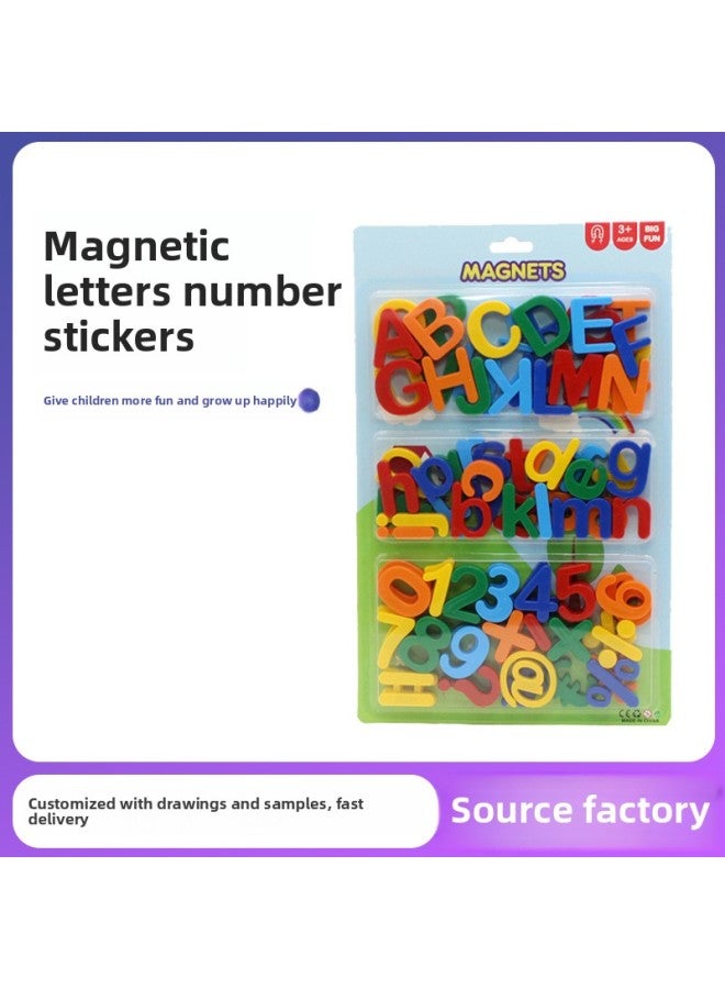 HN6013 Supply Magnetic Alphanumeric Stickers Anti-static Anti-fouling Refrigerator Stickers Children's Puzzle Environmental Protection English Patch-Color:HN6013 - Image 2