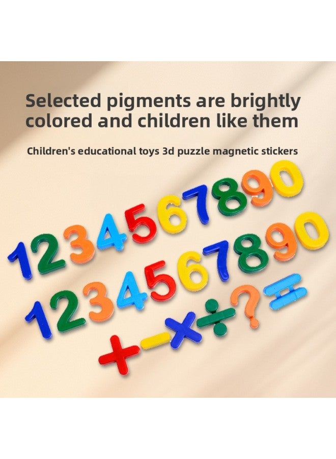 HN6013 Supply Magnetic Alphanumeric Stickers Anti-static Anti-fouling Refrigerator Stickers Children's Puzzle Environmental Protection English Patch-Color:HN6013 - Image 4