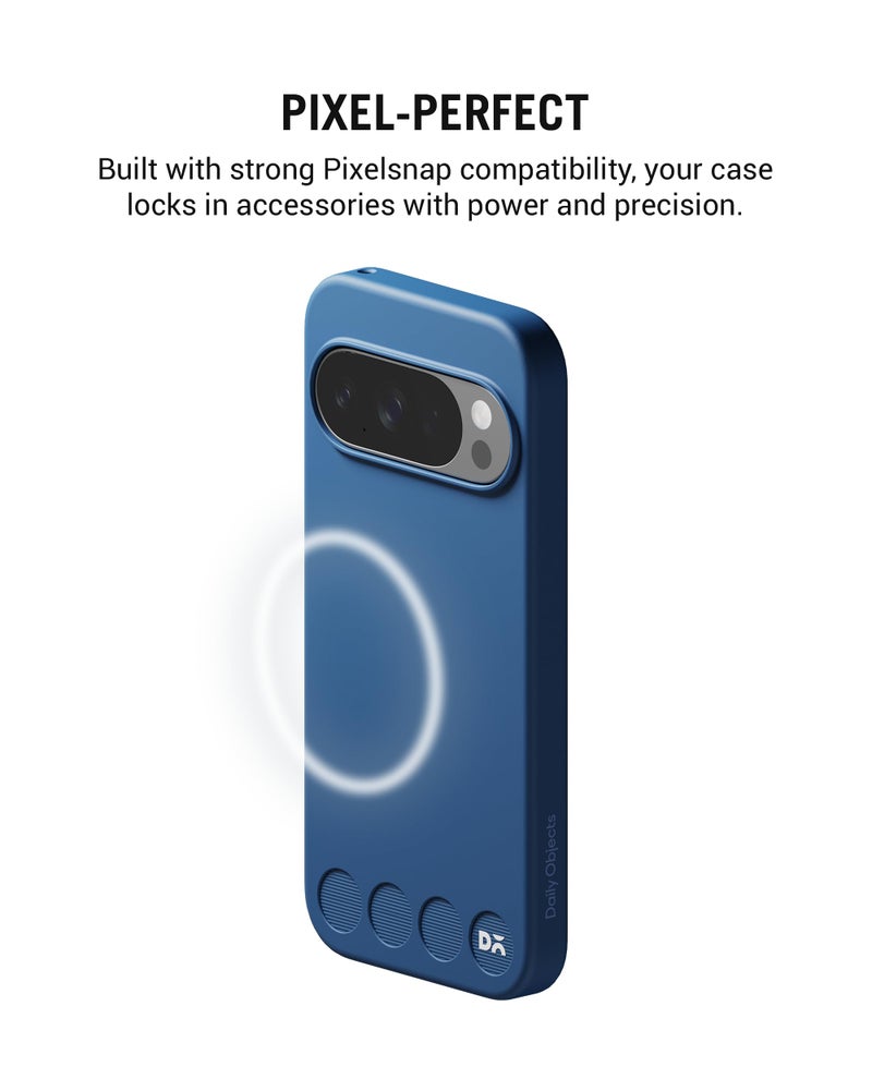 DailyObjects Google Pixel 10 Pro Stack Classic Magnetic Case Cover | Compatible with Magnetic | Camera & Body Protection | Scratch Proof | Dual Hybrid Protection | Wireless Charging - Indigo Blue - Image 5