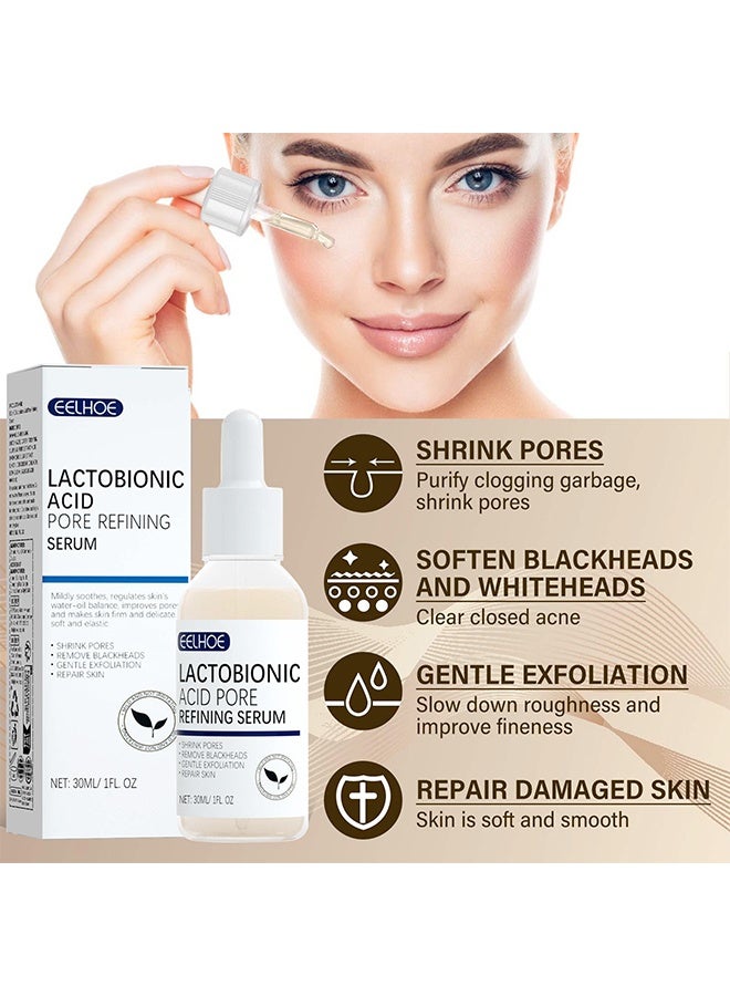 إيلهو مصل تكرير المسام بحمض اللاكتوبيونيك ، حمض اللاكتوبيونيك ، مصل شد المسام ، مصغر المسام النباتي للرجال والنساء بغض النظر عن العمر 30 مل - Image 4